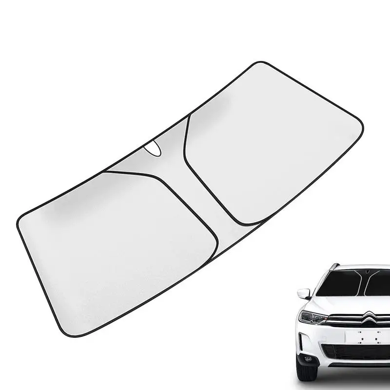 

Auto Sunshades Windshield Folding Auto Sun Visor Heat Protection Blocks UV Rays Sun Visor Protector Multi-layer Structure For
