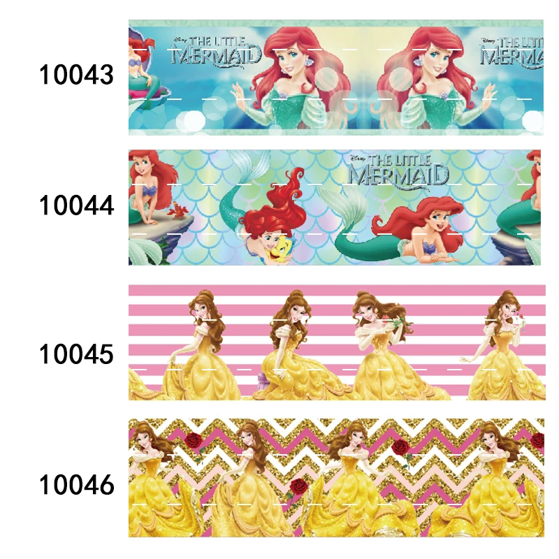 Корсажная лента с принтом принцессы Ариэль Белль из Диснея 1 дюйм 25 мм |