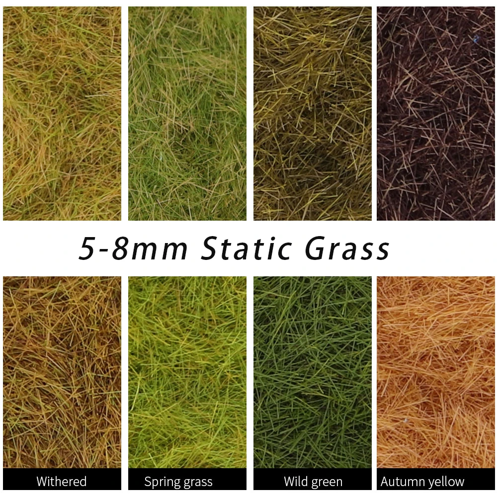 Diorama дерево порошок 5-8 мм статическая трава Флокирование листва HO OO N Z масштаб железнодорожный поезд пейзаж Военная сцена макет 30 г/мешок