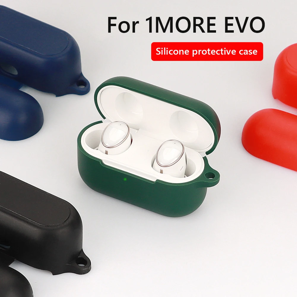 

Silicone Earphone Cases For 1MORE EVO Wireless Earphone Cover 1MORE Bluetooth Earphone Case Skin Sleeve Protective Accessories