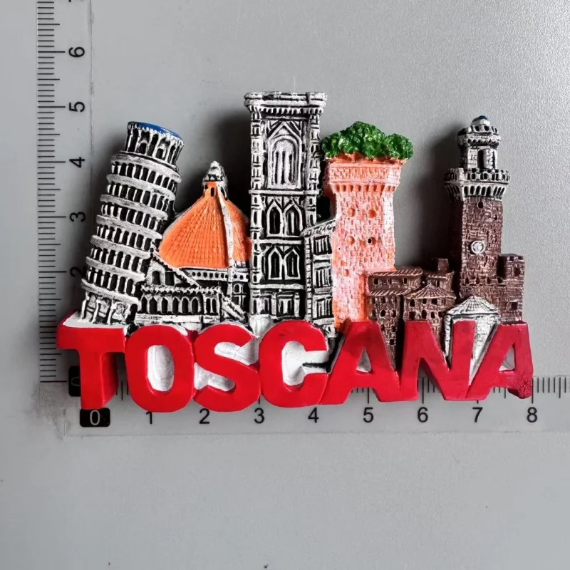 Фото Италия Магниты на холодильник Туристический сувенир Colosseo Milano Rome Toscana Madrid Siena Matera Pompei Наклейки на холодильник Домашний декор №5