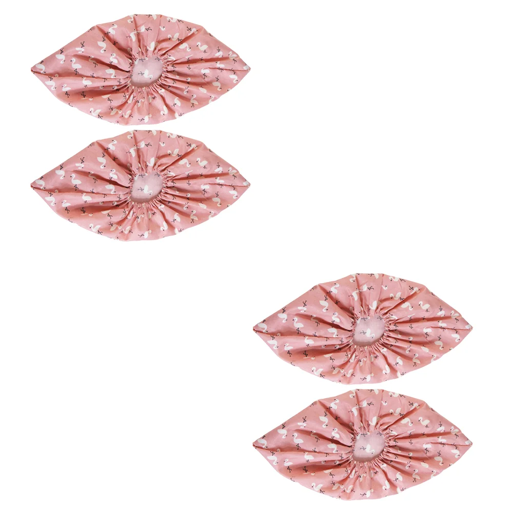 

2 Pairs of Antislip Indoor Safe Printing Thickened Shoe Covers Cotton Shoe Covers Shoe Covers For Home