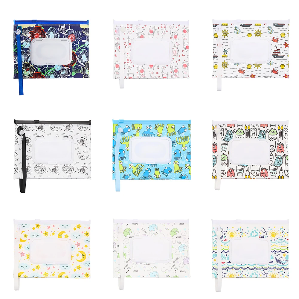 1 шт. сумка для влажных салфеток с удобным переносным защелкивающимся чехлом |