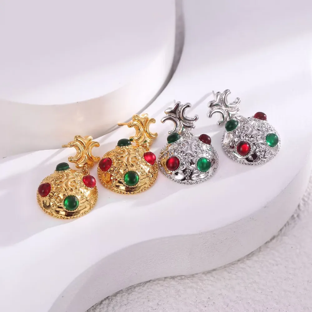 

Medieval Vintage Light Luxury Temperament Unique Gold Silver Plated Drop Earring For Women New In Jewelry Accessories