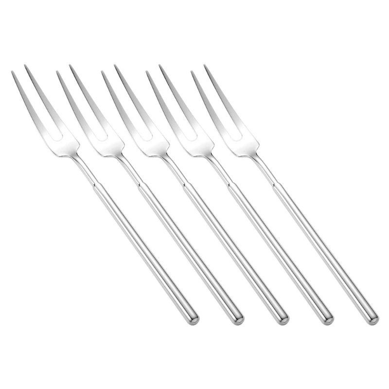 

5pcs Dessert Fork for Cake Salad Gift for Cooking for Home Hotel Party