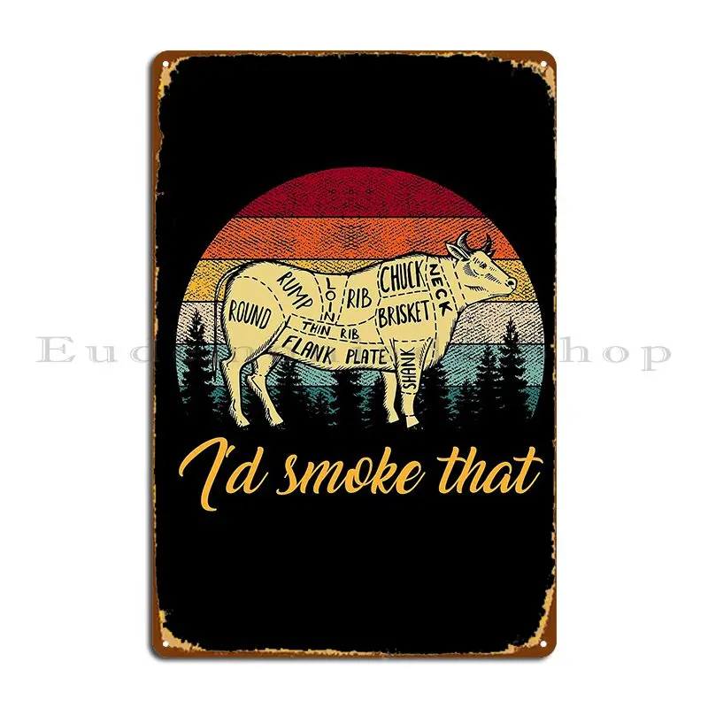 I D Smoke That Retro винтажный металлический знак вечерние Home персонализированный