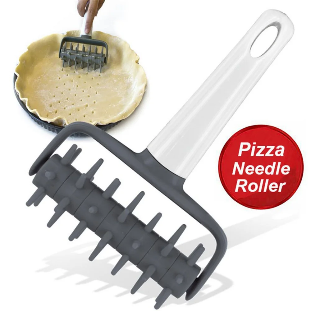 

Embossing Dough Roller Pizza Punch Pastry Roller Pin Biscuit Dough Pie Hole Craft Kitchen Baking Cooking Tool