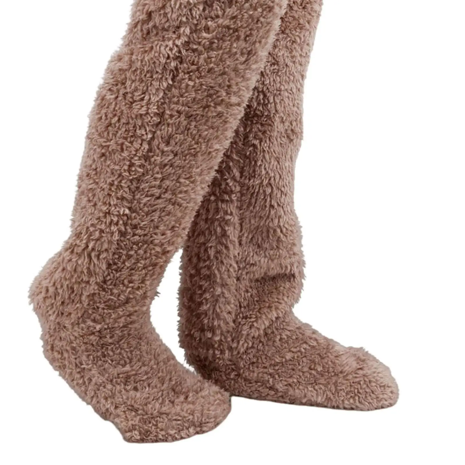 

Cozy Knee-High Plush Leg Warmers for Women - Soft and Warm Footwear for Winter