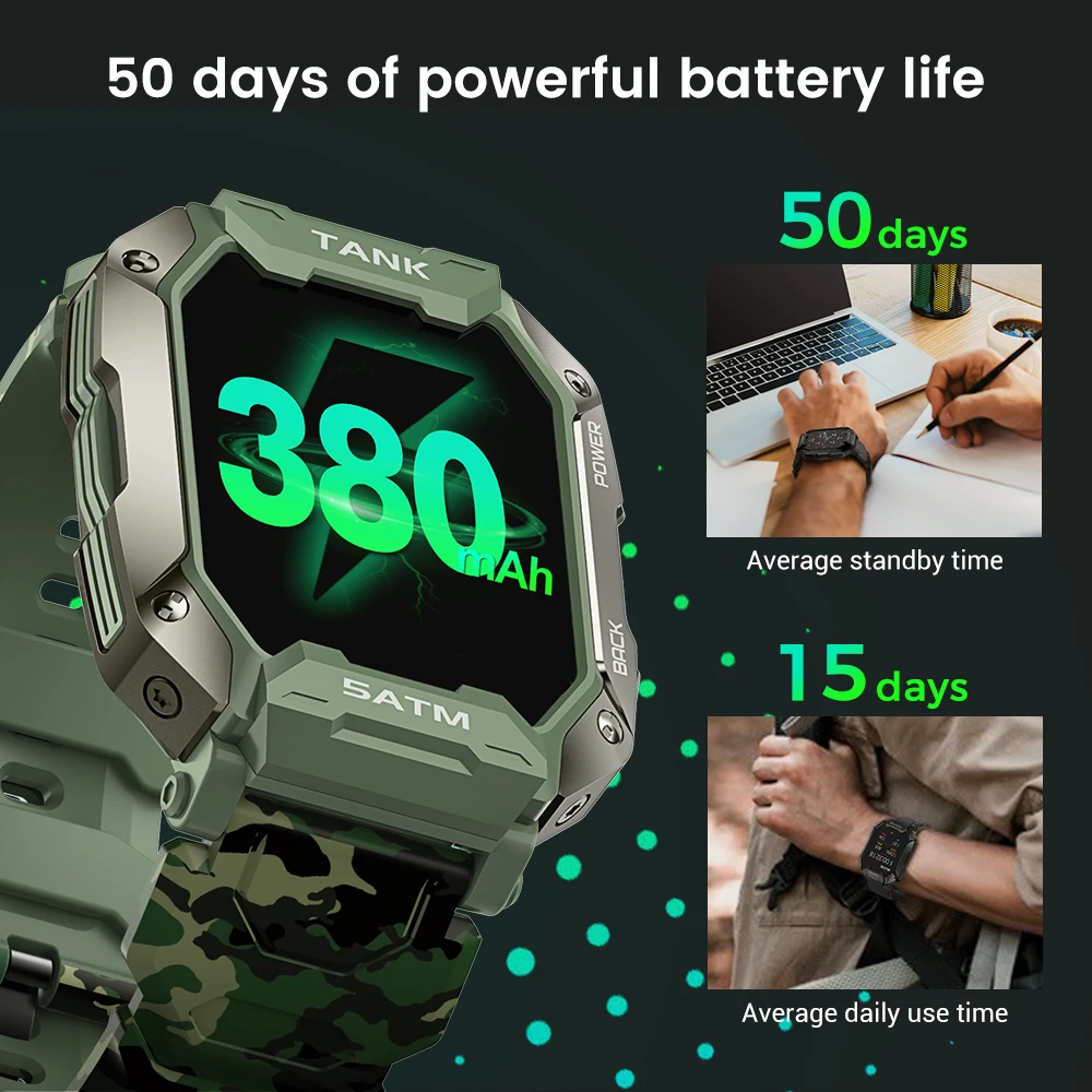 smartwatch 2022 Новинка Смарт-часы KOSPET TANK M1 прочные уличные с тонометром 5ATM IP69K