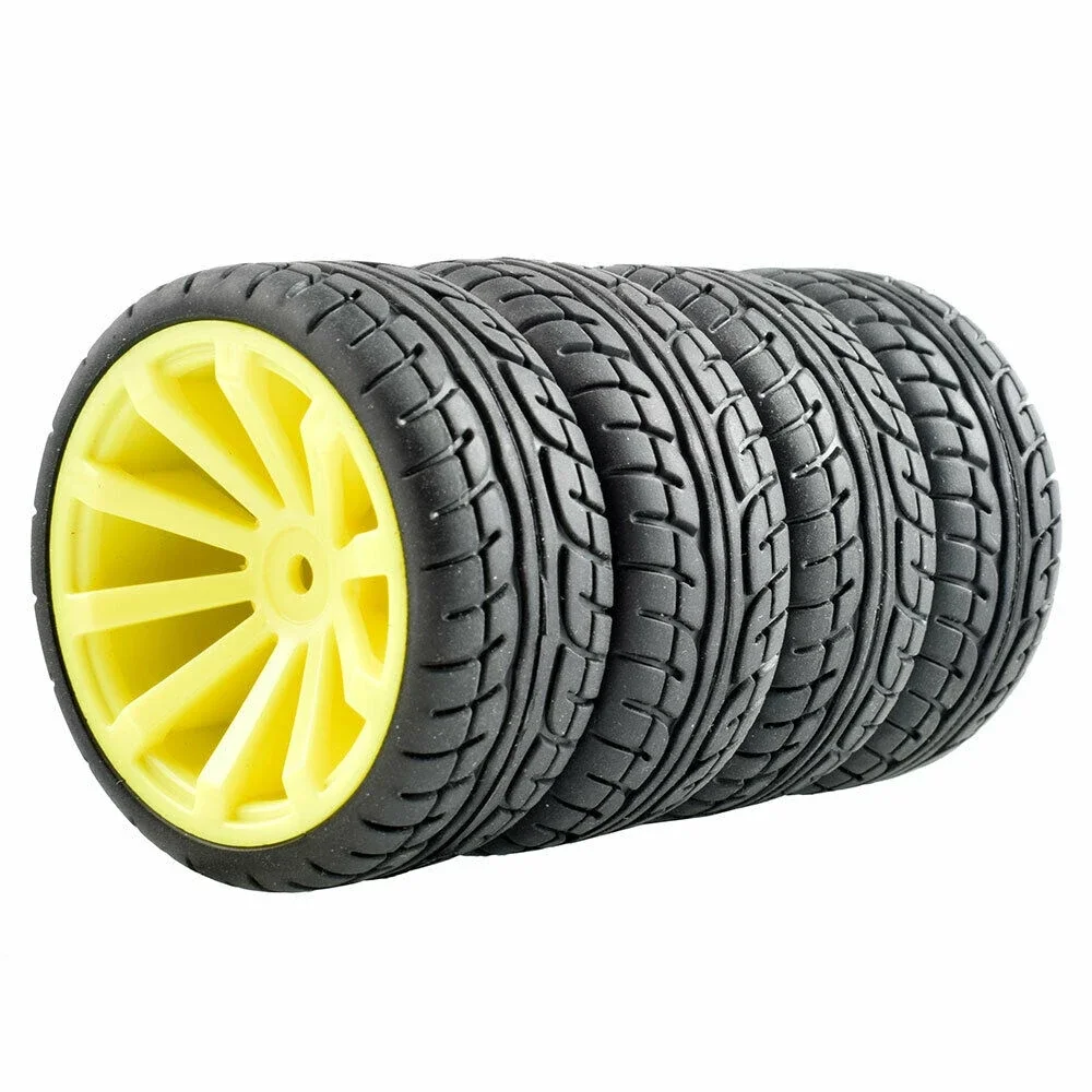 RC 601-8003 плоские гоночные шины Смещение колеса: 6 мм 4 шт для HSP HPI 1:10 на дороге