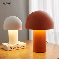 nordic ins style creative mushroom table lamp childrens room night lamp office desk bedside table lamp eye protection led lamp