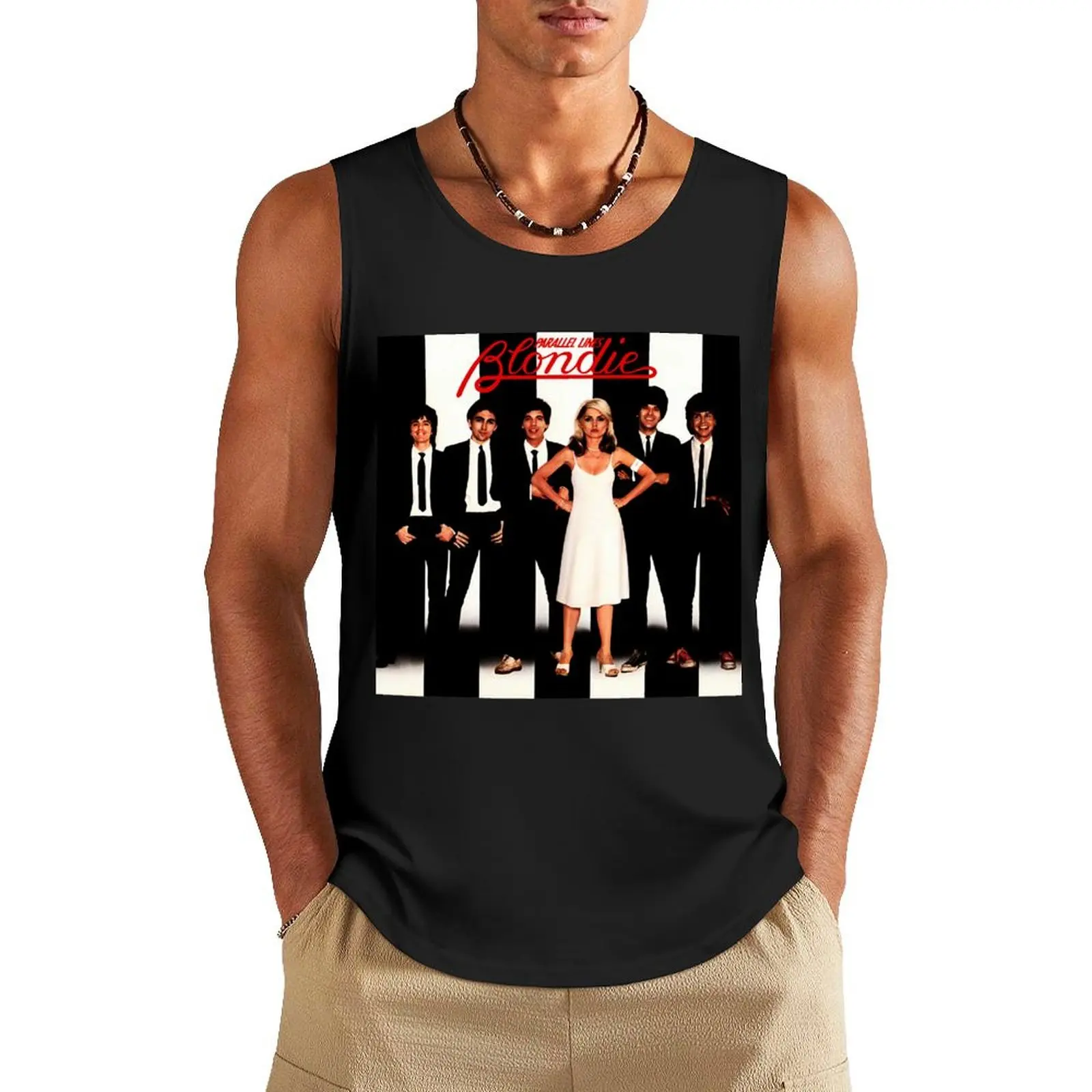 Meilleure légende du rock musicien la plus populaire - футболка Parallel Lines Essentiel Tank Top мужские рубашки без