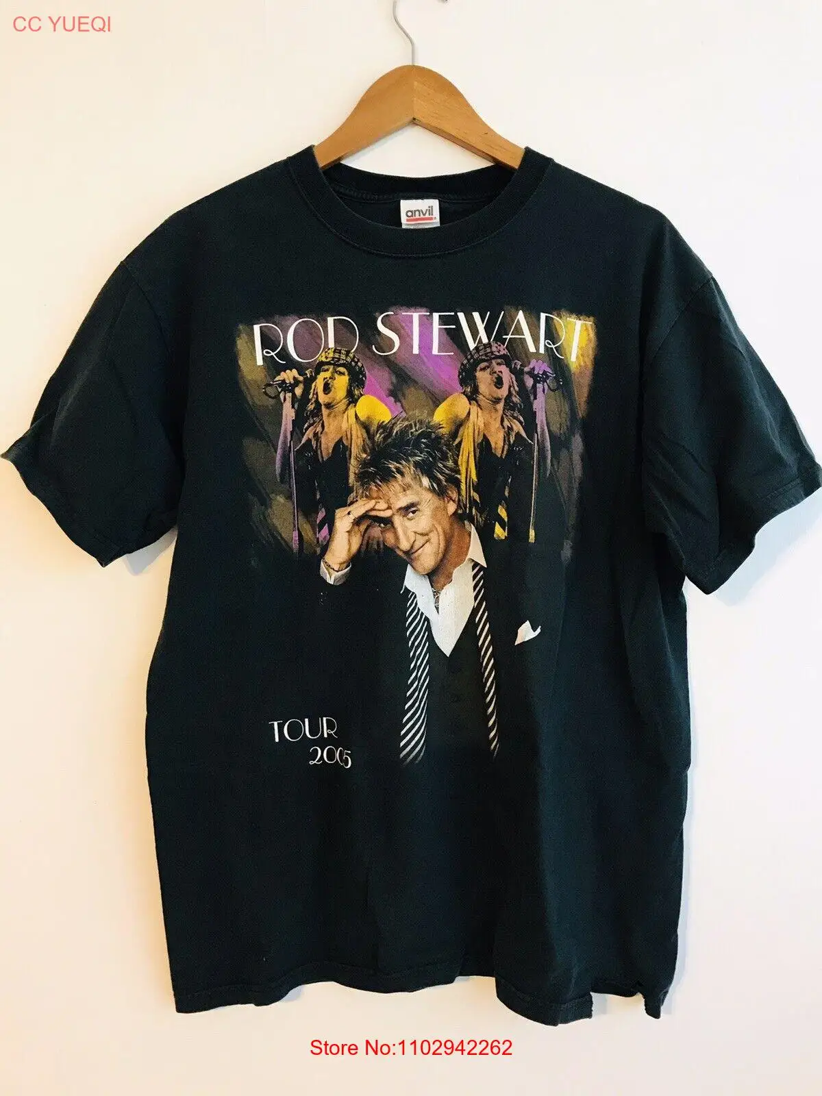 Удочка Стюарт 2005 великолепная футболка American Songbook Tour большая потертая не cd