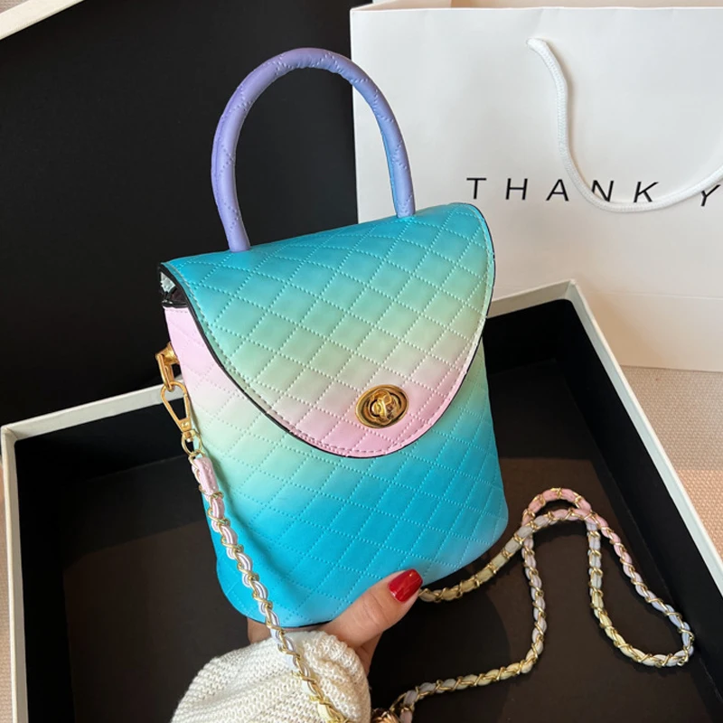 

Fashion Chain Women's Bag New High-grade Mobile Phone Bag Messenger Small Crossbody Square Bag