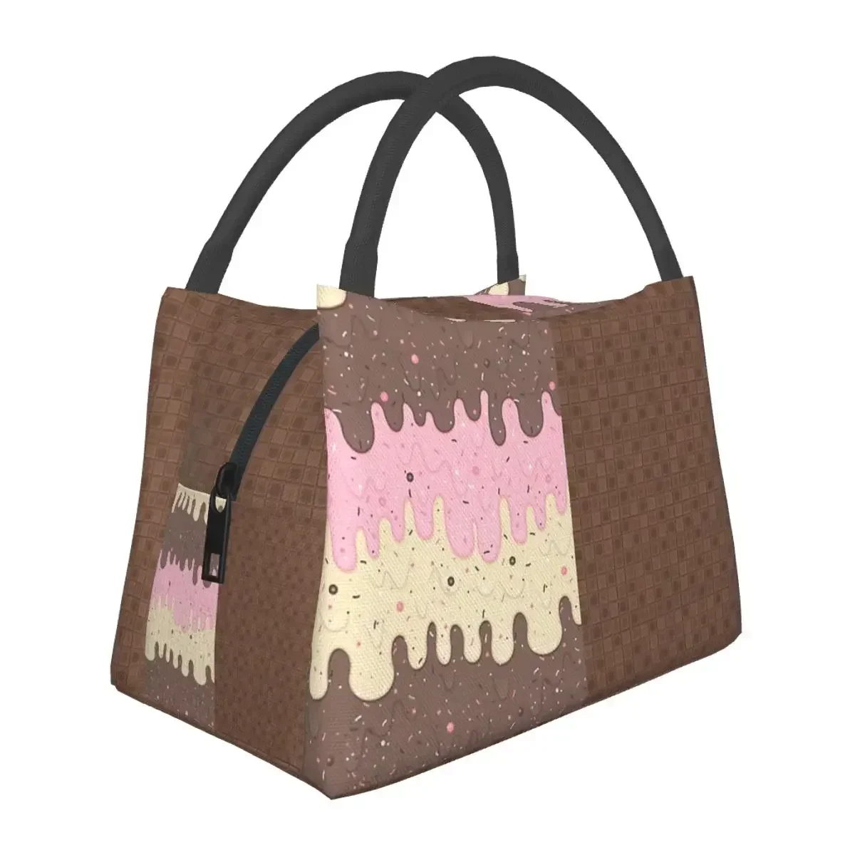 Плавильные конусные сумки для ланча из наполнителя мороженого Изолированная