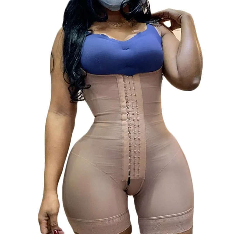 Fajas Skims Full Body Shape Wear Open Bust Tummy Control Corrective Underwear Shapewear For Women Colombian Sheath Bodysuit