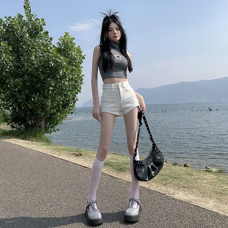 Женские джинсовые шорты новинка летние женские короткие в микро-стиле