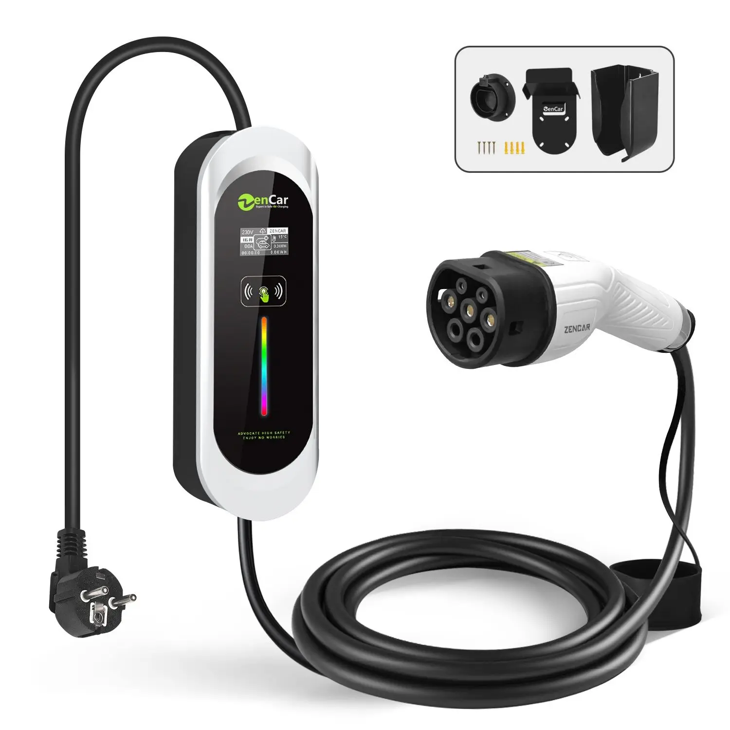 Двойное безопасное домашнее электрическое автомобильное зарядное устройство 16