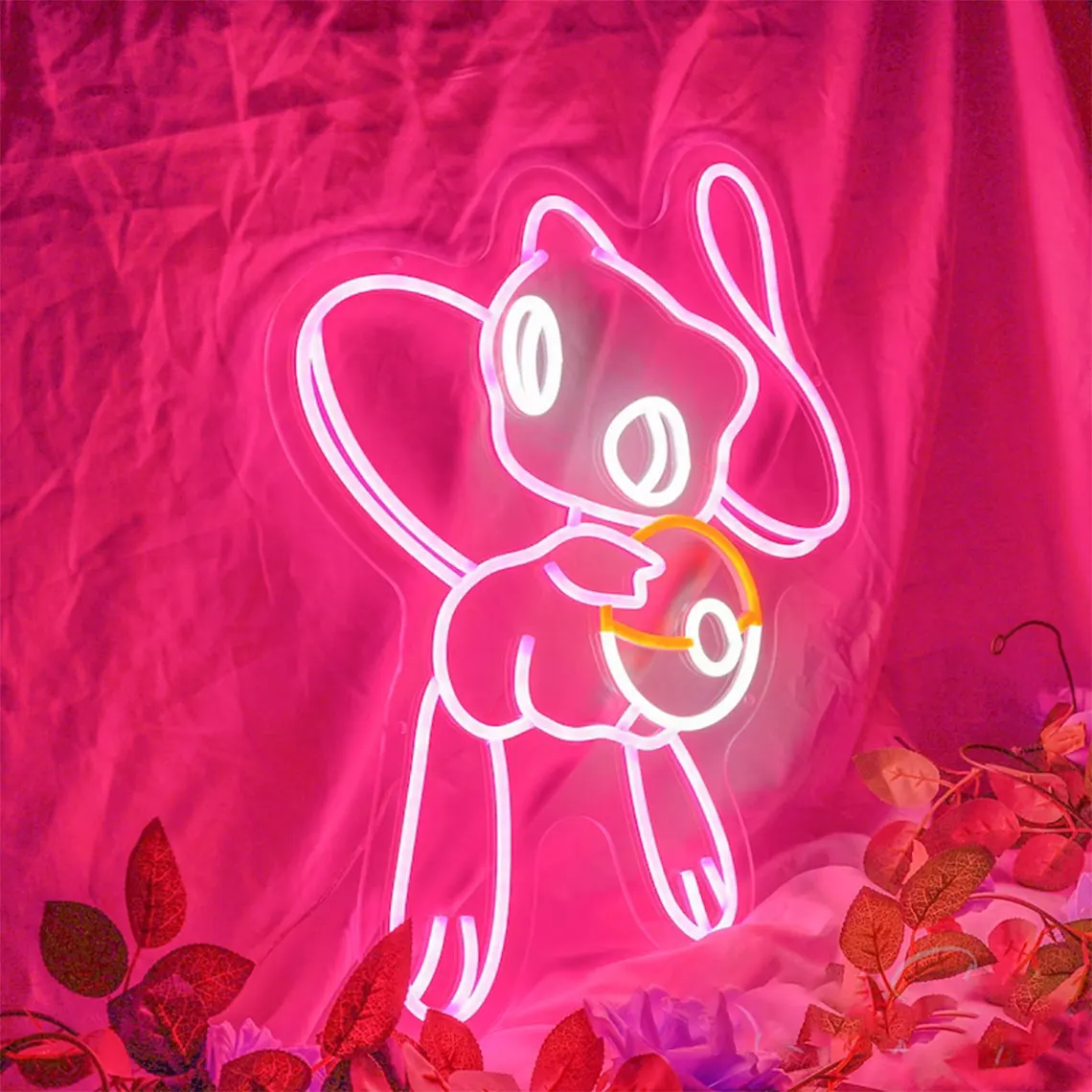 

Японская аниме неоновая вывеска Kawaii Animes Мультфильм светодиодный Lights настенное Искусство Декор для детей подростков спальни ночник бар человек пещера знаки