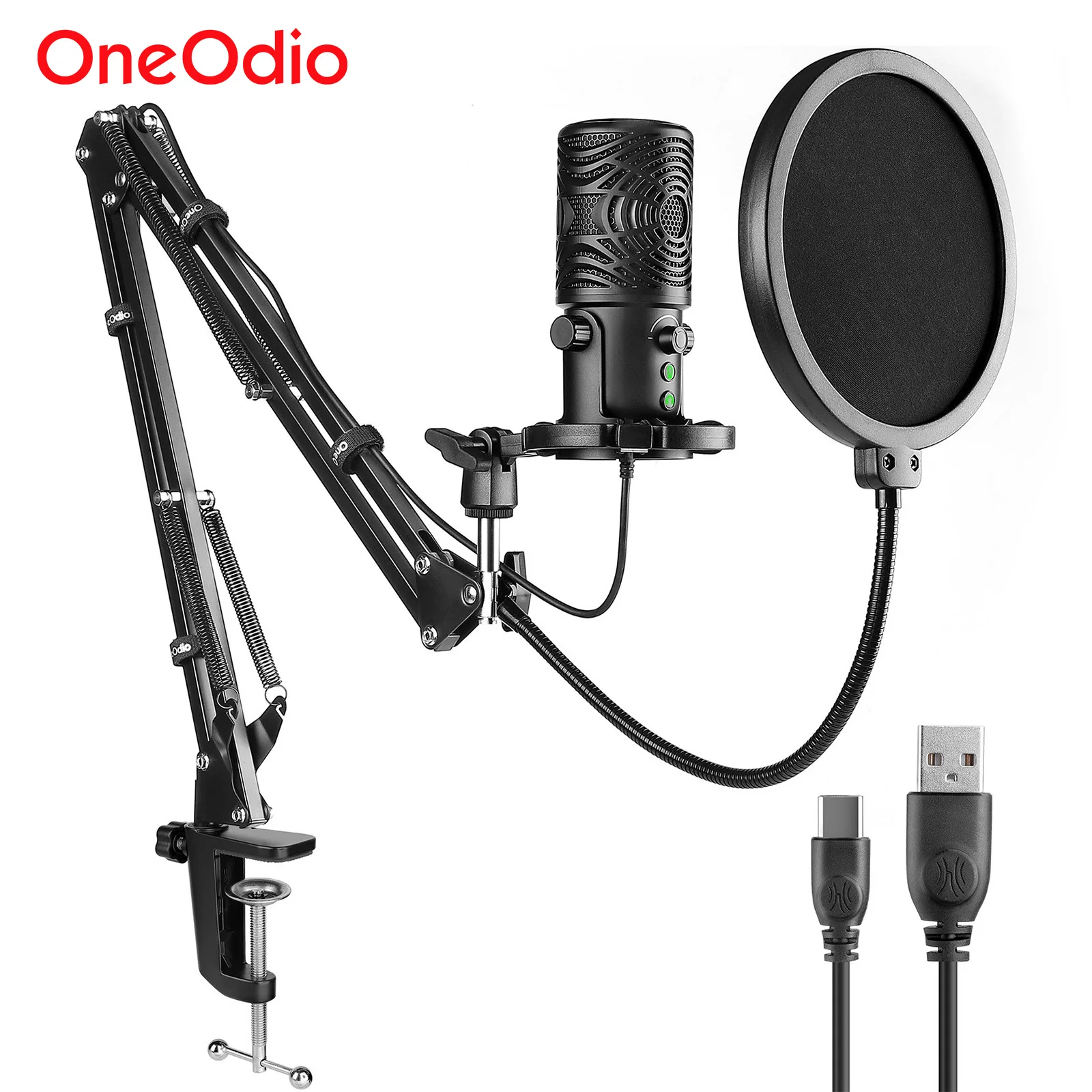 Oneodio FM1-T USB Gaming Microphone Kit Professional Studio Condenser Mic Set For PC Podcast Youtube Recording Live Streaming enlarge