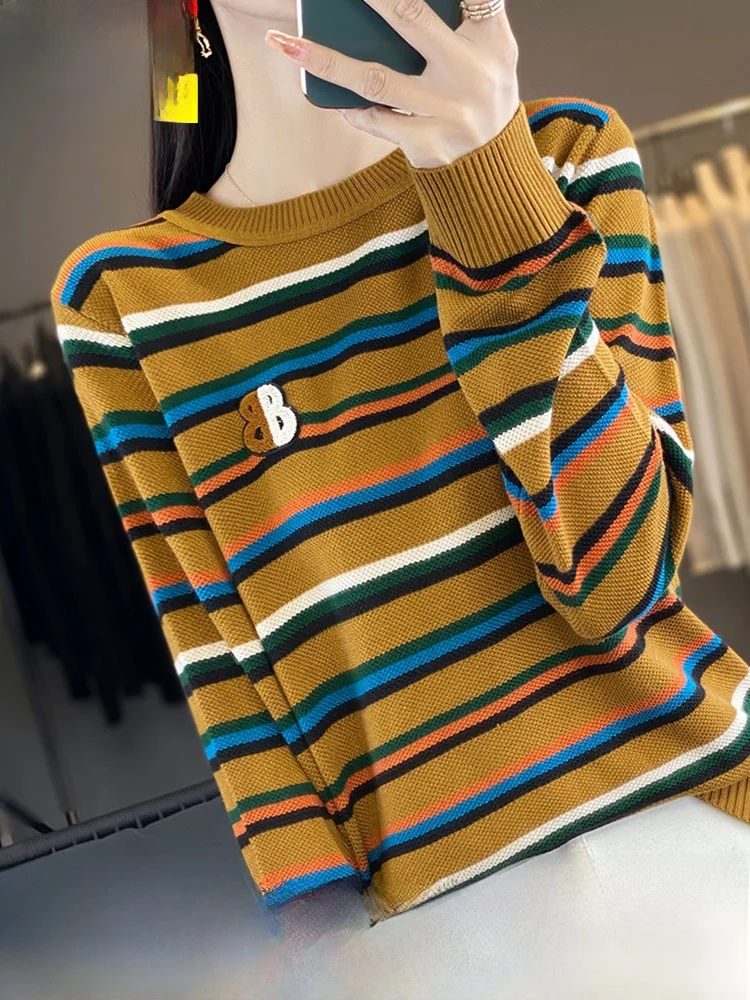 [Оформление оригинальных товаров] Женский кашемировый свитер 00 из чистого