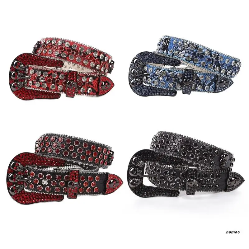 

Bling Belts Women Fashion Cowgirl Western Studded Waistband Belt Dress Belt for Jeans