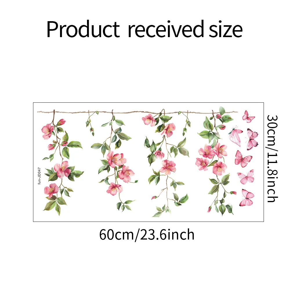 

Электростатические УФ-наклейки на окна "Цветочные ветки"