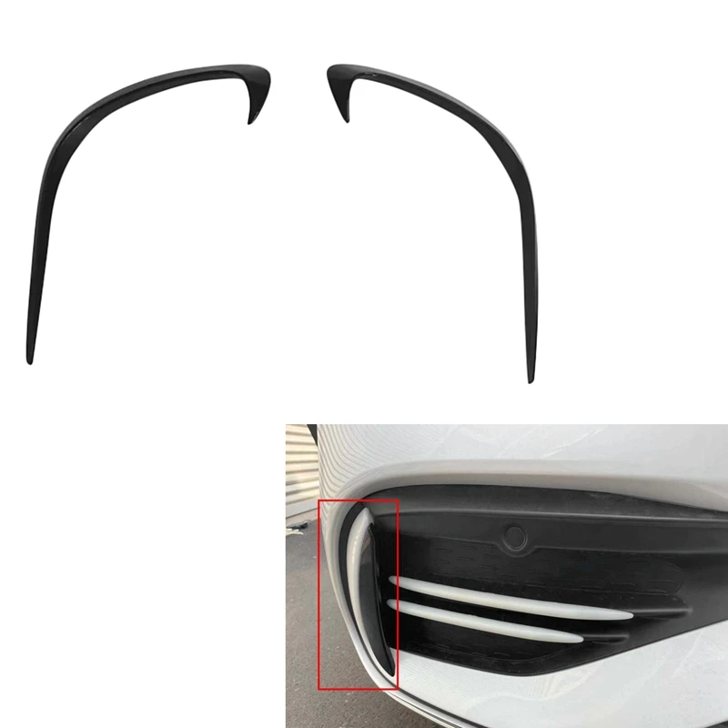 Передняя накладка сплиттера для бампера автомобиля воздушной ножки обрамления для Benz C-Class W206 2021 2022 C200 C260 C300 черный