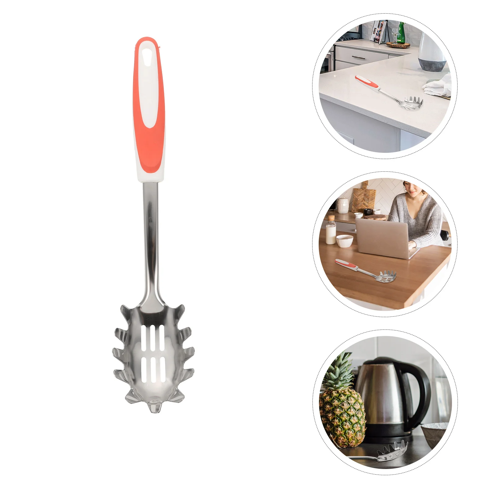 

Pasta Colander Ladle Noodle Strainer Spoon Noodle Colanders Food Grade Pasta Fork Noodle Fork Spoon Stainless Steel Flour Spoon