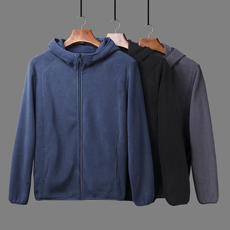 

Autumn men's hooded fleece sweater jacket jacket