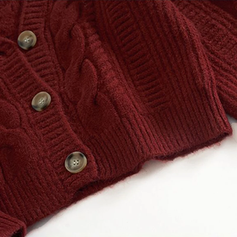 Xingqing винтажный кардиган-свитер 2000-х годов женский однотонный однобортный