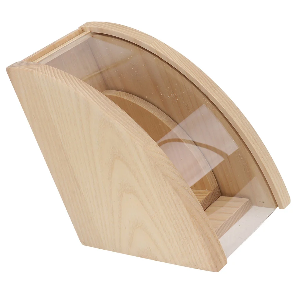 

Coffee Paper Storage Rack Filter Container Cone Holder Hand Frother Wooden Desktop Stand Dispenser