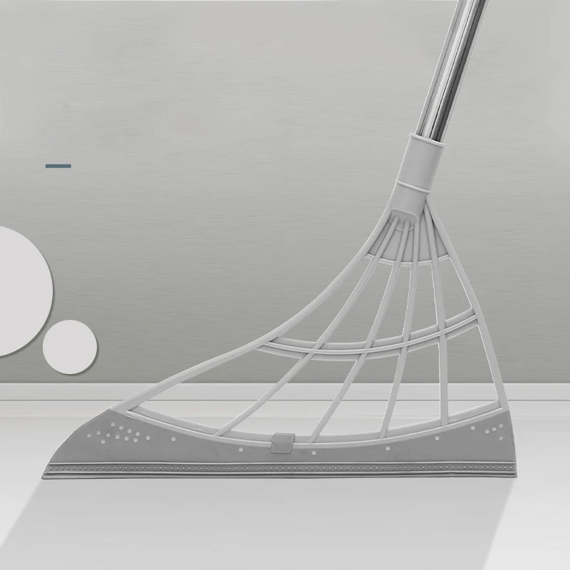 Резиновая щетка с ручным нажимом Швабра Волшебная скребок для мытья пола