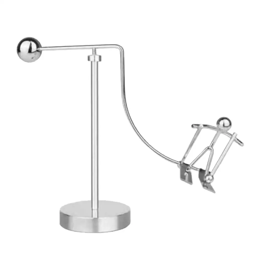 

Novelty Metalwork Skier Skiing Balance Figurine Desktop Ornament Sensory Toy