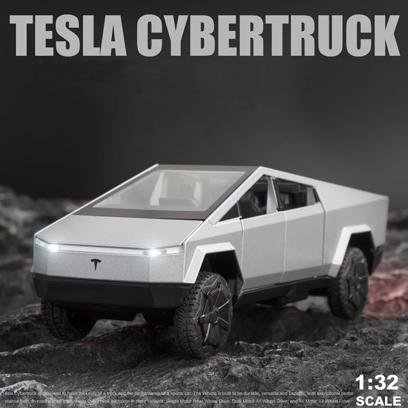 Модель автомобиля Tesla Cybertruck из сплава в масштабе 1:32 литые автомобили игрушечные