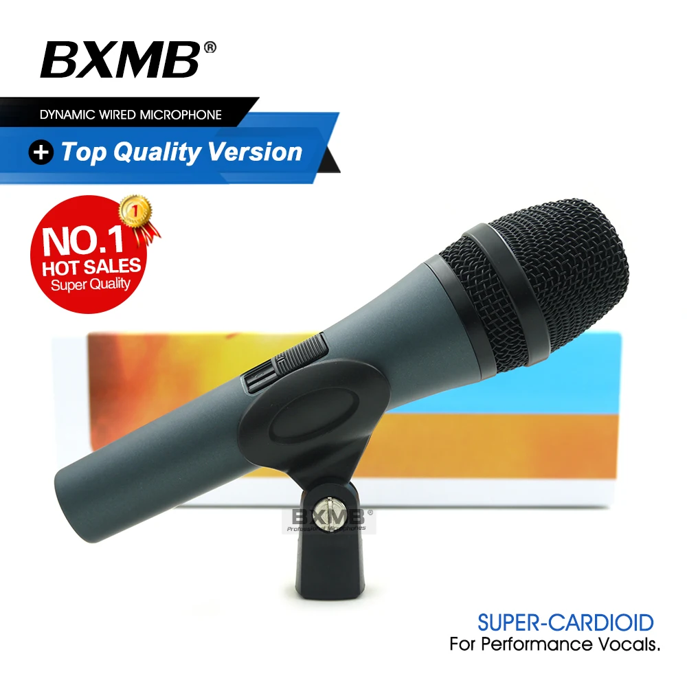 

Grade A Quality E845S Professional Dynamic Wired Microphone E845 Mic with ON/OFF Switch For Performance Live Vocals Karaoke
