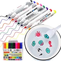 8 colors magical water painting pendoodle water floating pen writing mat pen doodle pen whit ceramic spoon for kids adult gift