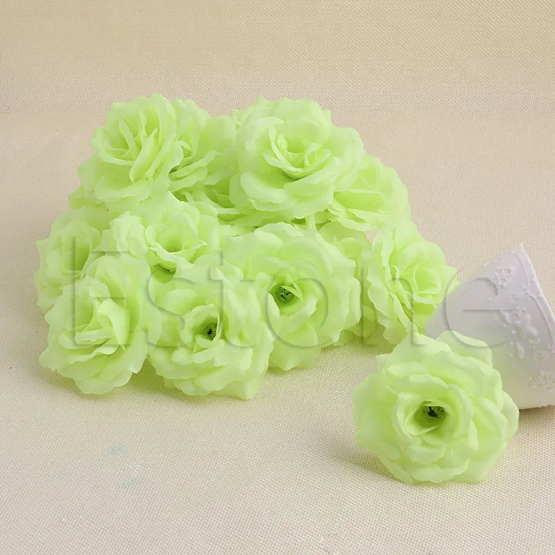 

20Pcs Roses Artificial Silk Flower Heads DIY Small Bud Party Wedding Home Decor