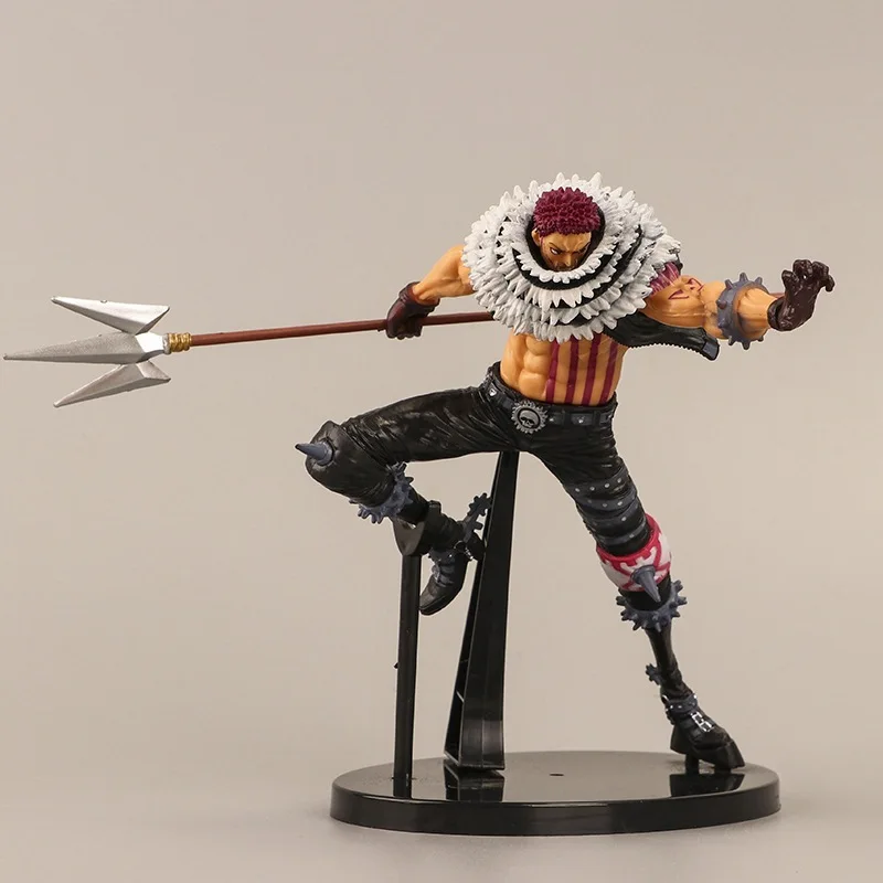 

25cm ONE PIECE Anime Figure Charlotte Katakuri PVC Action Figures KING OF ARTIST Fighting Katakuri figure Collection Toys