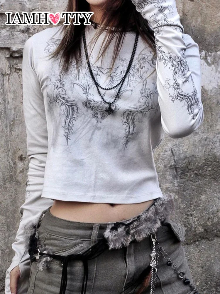 

Женская футболка с длинным рукавом, с принтом