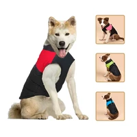 high neck design warm winter dog cotton coat pet waterproof jacket medium large dogs vest snow skiing outfits costumes clothes