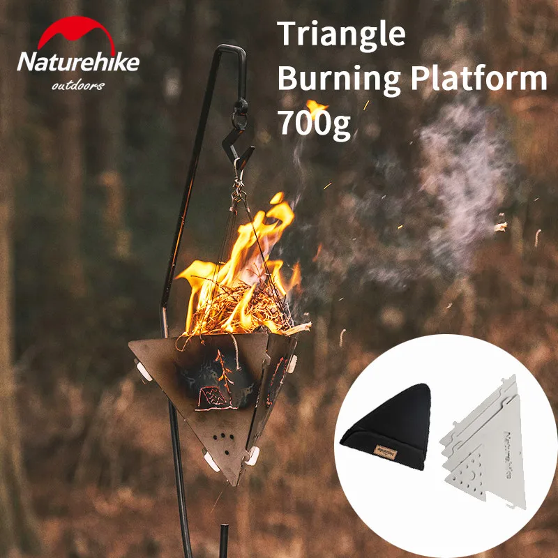 Naturehike Сверхлегкая 700 г подвесная печь для костра уличная треугольная горящая