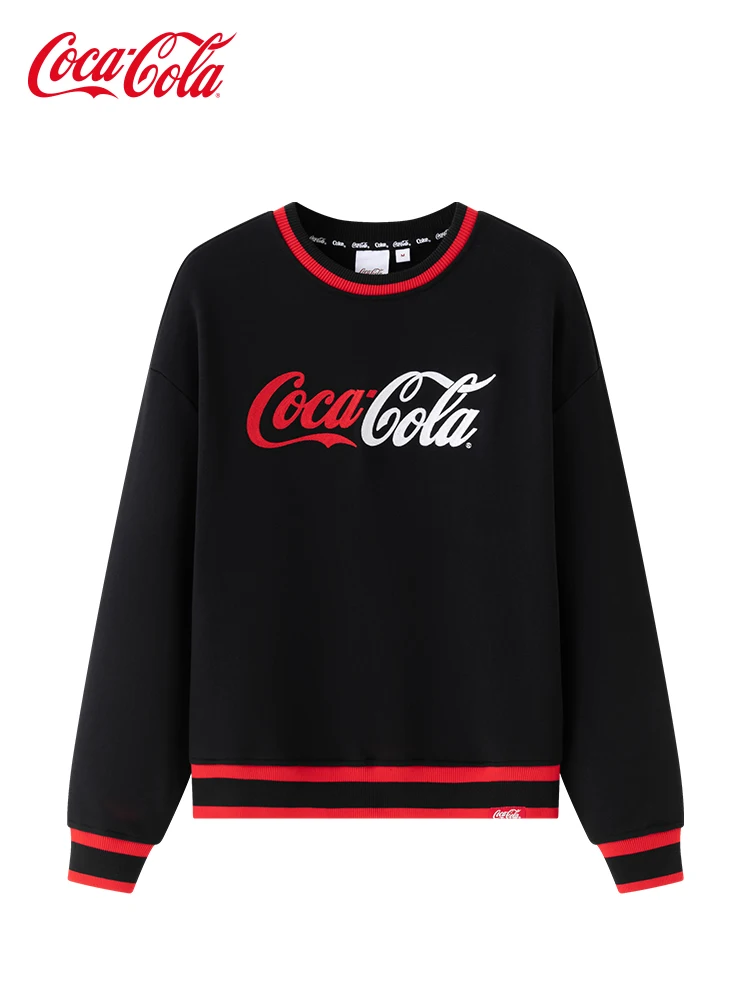 

Coca-Cola official tide brand men and women couple round neck pullover sweater jacket hoodies women clothes for teens