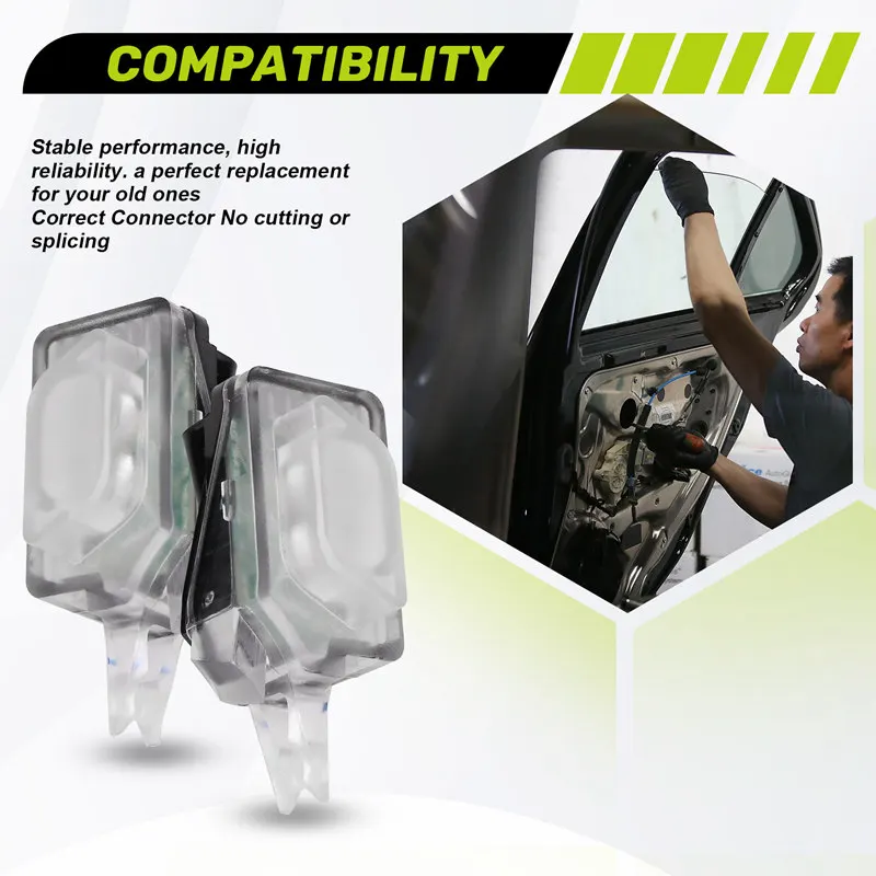 Car LH&ampRH Door Exterior Handle Warning LED Peripheral Light Welcome 8W0947133 8W0947134 For A4 B9 A5 Q5