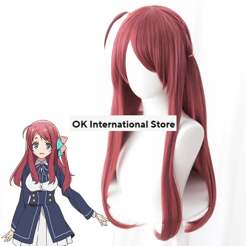 Костюм для косплея Сакура из аниме зомби голубое платье с париком школьная форма