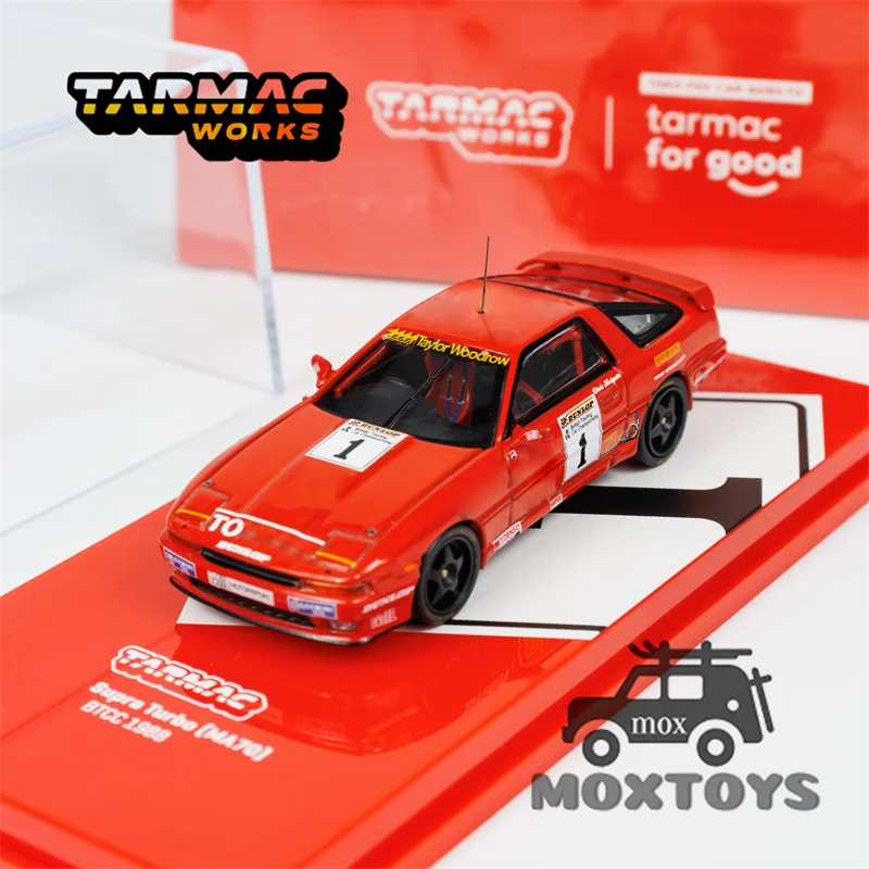 Tarmac Works 1:64 Supra Turbo (MA70) BTCC 1988 Chris Hodgetts # Литая под давлением модель автомобиля 1.