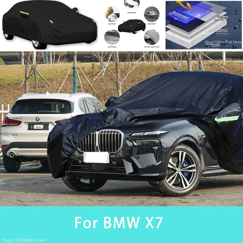 

For BMW x7 Outdoor Protection Full Car Covers Snow Cover Sunshade Waterproof Dustproof Exterior Car accessories