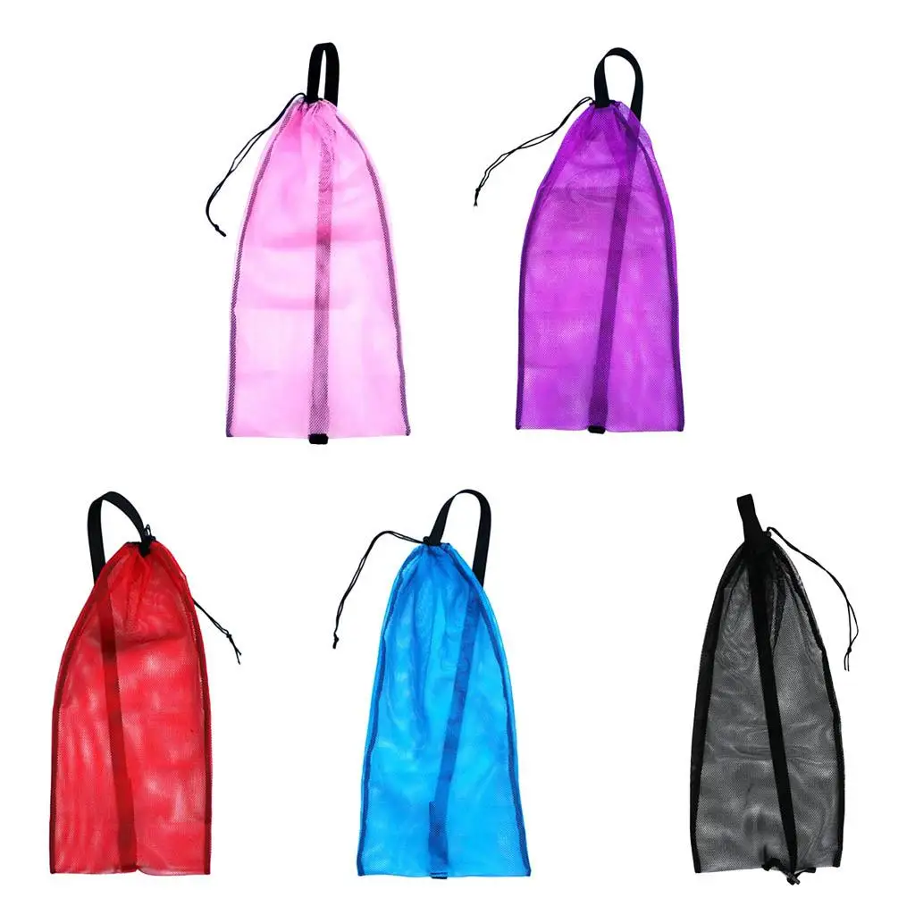 

Mesh gear pouch - Drawstring Stuff Sack - Great for Scuba Diving, Snorkeling, Swimming, Gym, Beach and - Multiple Colors