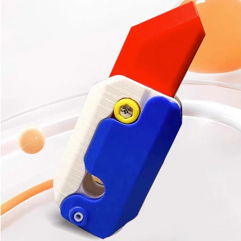 

3D печать гравитационный скачок маленький редис нож мини-модель искусственная подвеска декомпрессионная игрушка подарок для мальчиков [случайный]