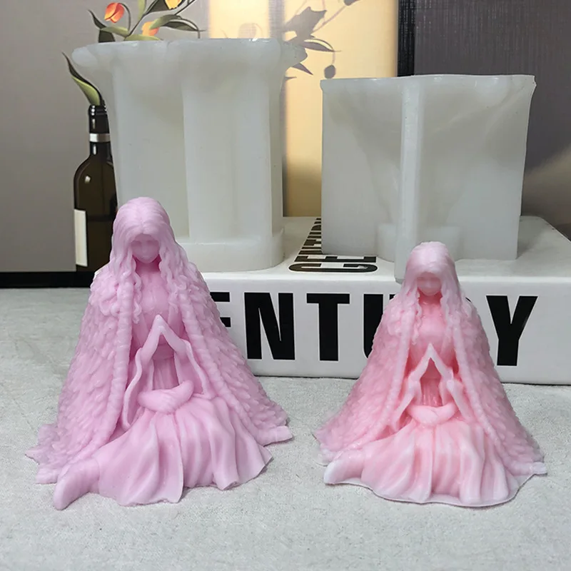 

Four Hands Portrait Candle Silicone Mold Diy Aromatherapy Halloween Plaster Ornament Easter Human Body Drip Rubber Mould